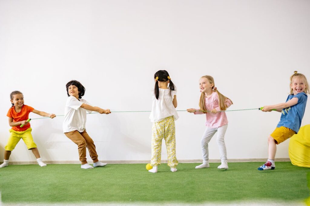 outdoor party games tug of war